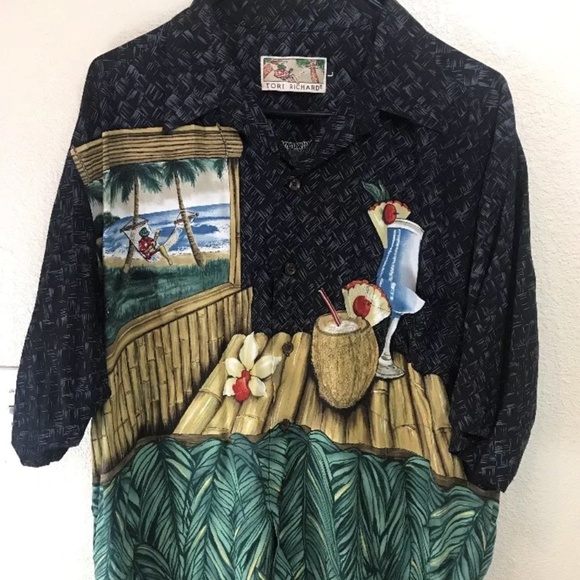 Tori Richards Other - Mens Tori Richard Coconut Hawaiian Shirt Large